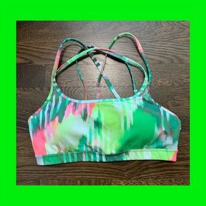 Multicolored Athleta Fully Focused Bra, Size S